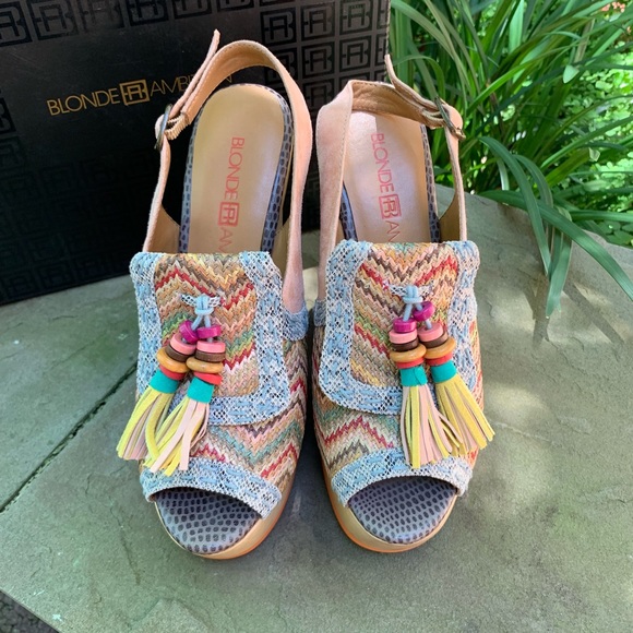 💗SOLD💙BEAUTIFUL BLONDE AMBITION PLATFORMS - Picture 2 of 8